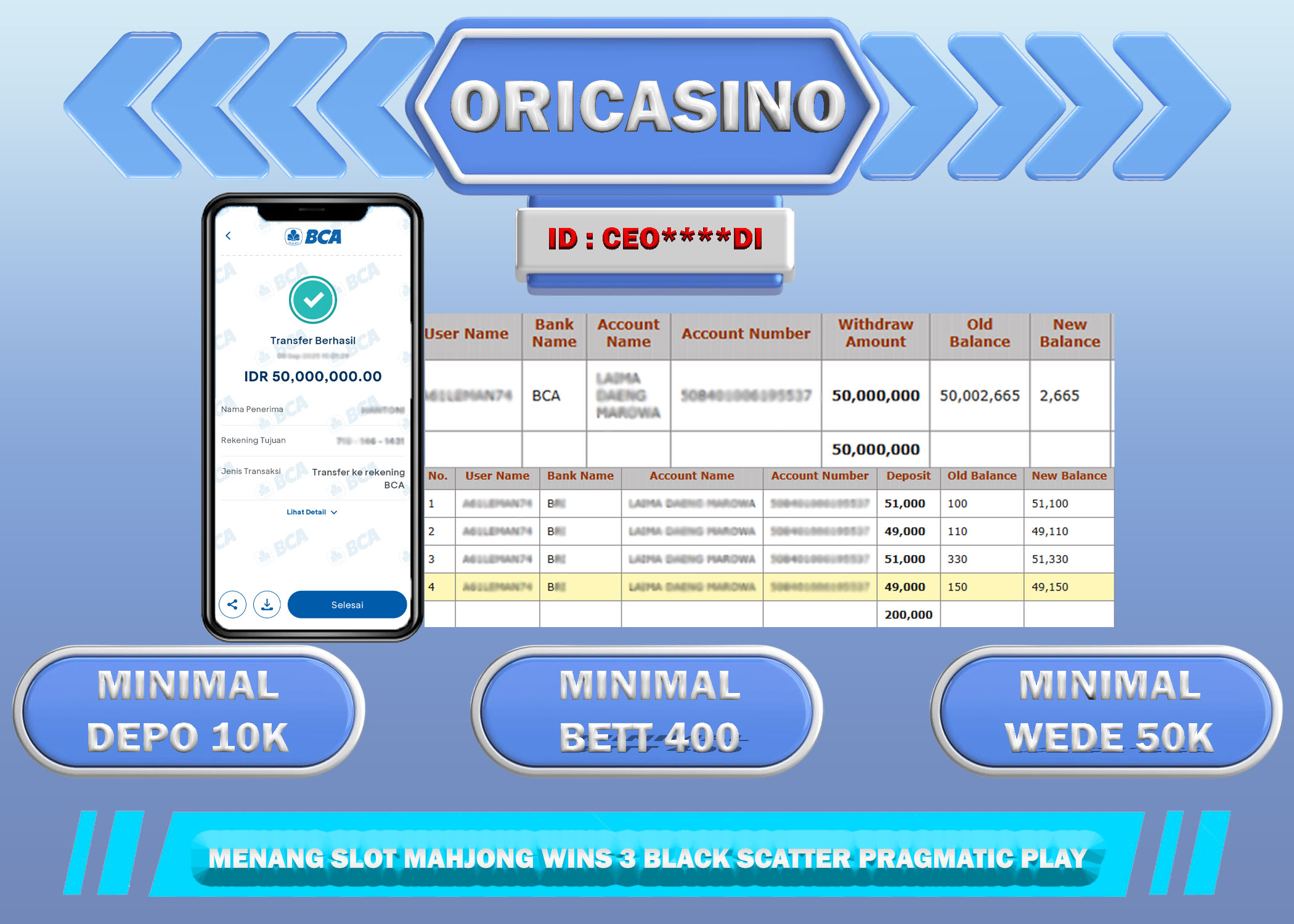 BUKTI KEMENANGAN SLOT MAHJONG WINS 3 BLACK SCATTER PRAGMATIC PLAY